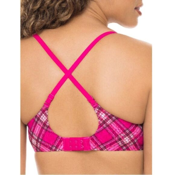 WOMEN’S JUNIORS FLORAL Lace Push Up Bra With Convertible Straps Size 34DD - Picture 6 of 6